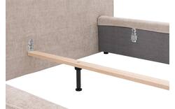 Goossens bedframe trentino beige stof - 8233654-goossens-trentino-bedframe-stof-01