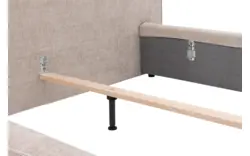 Goossens bedframe trentino beige stof - 8233654-goossens-trentino-bedframe-stof-01