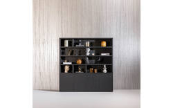 Goossens buffetkast barcelona zwart eiken - 8233665-01