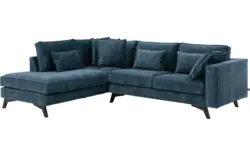 Goossens hoekbank chambre blauw stof - 8233695-gespiegeld-02