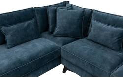 Goossens hoekbank chambre blauw stof - 8233695-gespiegeld-02