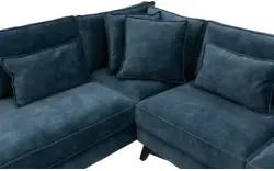 Goossens hoekbank chambre blauw stof - 8233695-gespiegeld-02