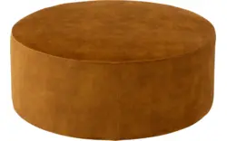 Goossens poef arendal geel stof - 8233715-goossens-senne-kleinmeubel-stof-01