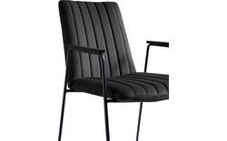 Goossens eetkamerstoel manta zwart stof - 8233725-goossens-manta-eetkamerstoel-stof-zwart-04