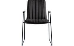 Goossens eetkamerstoel manta zwart stof - 8233725-goossens-manta-eetkamerstoel-stof-zwart-04