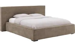 Goossens gestoffeerd bedframe trentino bruin stof - 8234530-goossens-trentino-bedframe-stof-01