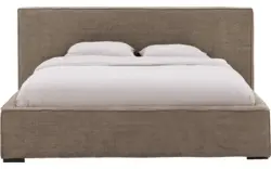 Goossens bedframe trentino bruin stof - 8234530-goossens-trentino-bedframe-stof-01
