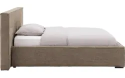 Goossens bedframe trentino bruin stof - 8234530-goossens-trentino-bedframe-stof-01