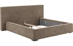 Goossens bedframe trentino bruin stof - 8234530-goossens-trentino-bedframe-stof-01