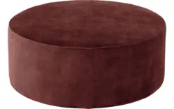 Goossens poef arendal rood stof - 8234587-goossens-senne-kleinmeubel-stof-01