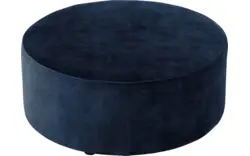 Goossens poef arendal blauw stof - 8234588-goossens-senne-kleinmeubel-stof-01