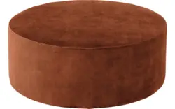 Goossens poef arendal bruin stof - 8234593-goossens-senne-kleinmeubel-stof-01