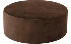 Goossens poef arendal bruin stof - 8234594-goossens-senne-kleinmeubel-stof-01