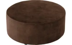 Goossens poef arendal bruin stof - 8234594-goossens-senne-kleinmeubel-stof-01
