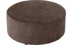 Goossens poef arendal bruin stof - 8234595-goossens-senne-kleinmeubel-stof-01