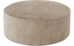 Goossens poef arendal beige stof - 8234598-goossens-senne-kleinmeubel-stof-01
