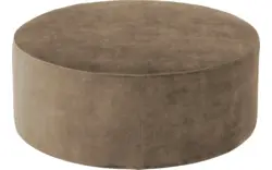 Goossens poef arendal bruin stof - 8234599-goossens-senne-kleinmeubel-stof-01