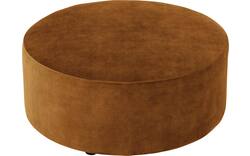Goossens poef arendal bruin stof - 8234605-goossens-senne-kleinmeubel-stof-02