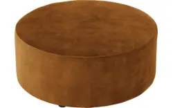 Goossens poef arendal bruin stof - 8234605-goossens-senne-kleinmeubel-stof-01