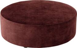 Goossens poef arendal rood stof - 8234610-goossens-senne-kleinmeubel-stof-01