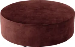 Goossens poef arendal rood stof - 8234610-goossens-senne-kleinmeubel-stof-01