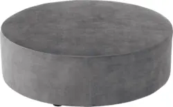 Goossens poef arendal grijs stof - 8234614-goossens-senne-kleinmeubel-stof-01