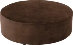 Goossens poef arendal bruin stof - 8234617-goossens-senne-kleinmeubel-stof-01