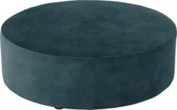 Goossens poef arendal blauw stof - 8234619-goossens-senne-kleinmeubel-stof-01