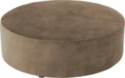 Goossens poef arendal bruin stof - 8234622-goossens-senne-kleinmeubel-stof-01