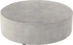 Goossens poef arendal grijs stof - 8234624-goossens-senne-kleinmeubel-stof-01