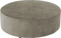 Goossens poef arendal grijs stof - 8234625-goossens-senne-kleinmeubel-stof-01