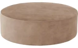 Goossens poef arendal bruin stof - 8234627-goossens-senne-kleinmeubel-stof-01