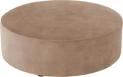 Goossens poef arendal bruin stof - 8234627-goossens-senne-kleinmeubel-stof-01