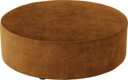Goossens poef arendal bruin stof - 8234628-goossens-senne-kleinmeubel-stof-01