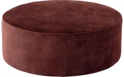 Goossens poef arendal rood stof - 8234633-goossens-senne-kleinmeubel-stof-01