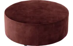 Goossens poef arendal rood stof - 8234633-goossens-senne-kleinmeubel-stof-01