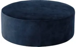 Goossens poef arendal blauw stof - 8234634-goossens-senne-kleinmeubel-stof-01