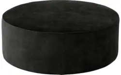 Goossens poef arendal zwart stof - 8234635-goossens-senne-kleinmeubel-stof-01