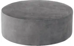 Goossens poef arendal grijs stof - 8234637-goossens-senne-kleinmeubel-stof-01