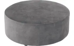 Goossens poef arendal grijs stof - 8234637-goossens-senne-kleinmeubel-stof-01
