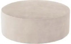 Goossens poef arendal beige stof - 8234638-goossens-senne-kleinmeubel-stof-01