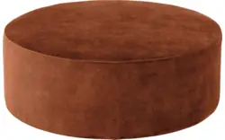 Goossens poef arendal bruin stof - 8234639-goossens-senne-kleinmeubel-stof-01