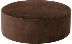 Goossens poef arendal bruin stof - 8234640-goossens-senne-kleinmeubel-stof-01