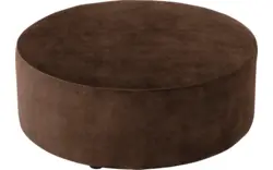 Goossens poef arendal bruin stof - 8234640-goossens-senne-kleinmeubel-stof-01