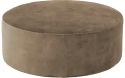 Goossens poef arendal bruin stof - 8234645-goossens-senne-kleinmeubel-stof-01