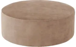 Goossens poef arendal bruin stof - 8234650-goossens-senne-kleinmeubel-stof-01