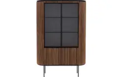 Goossens vitrinekast adel bruin teak - 8234671-goossens-adel-vitrinekast-teak-01