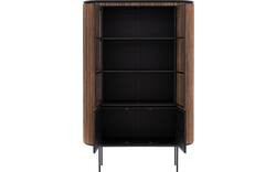 Goossens vitrinekast adel bruin teak - 8234671-goossens-adel-vitrinekast-teak-02