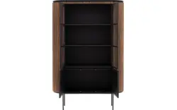 Goossens vitrinekast adel bruin teak - 8234671-goossens-adel-vitrinekast-teak-01