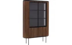 Goossens vitrinekast adel bruin teak - 8234671-goossens-adel-vitrinekast-teak-01